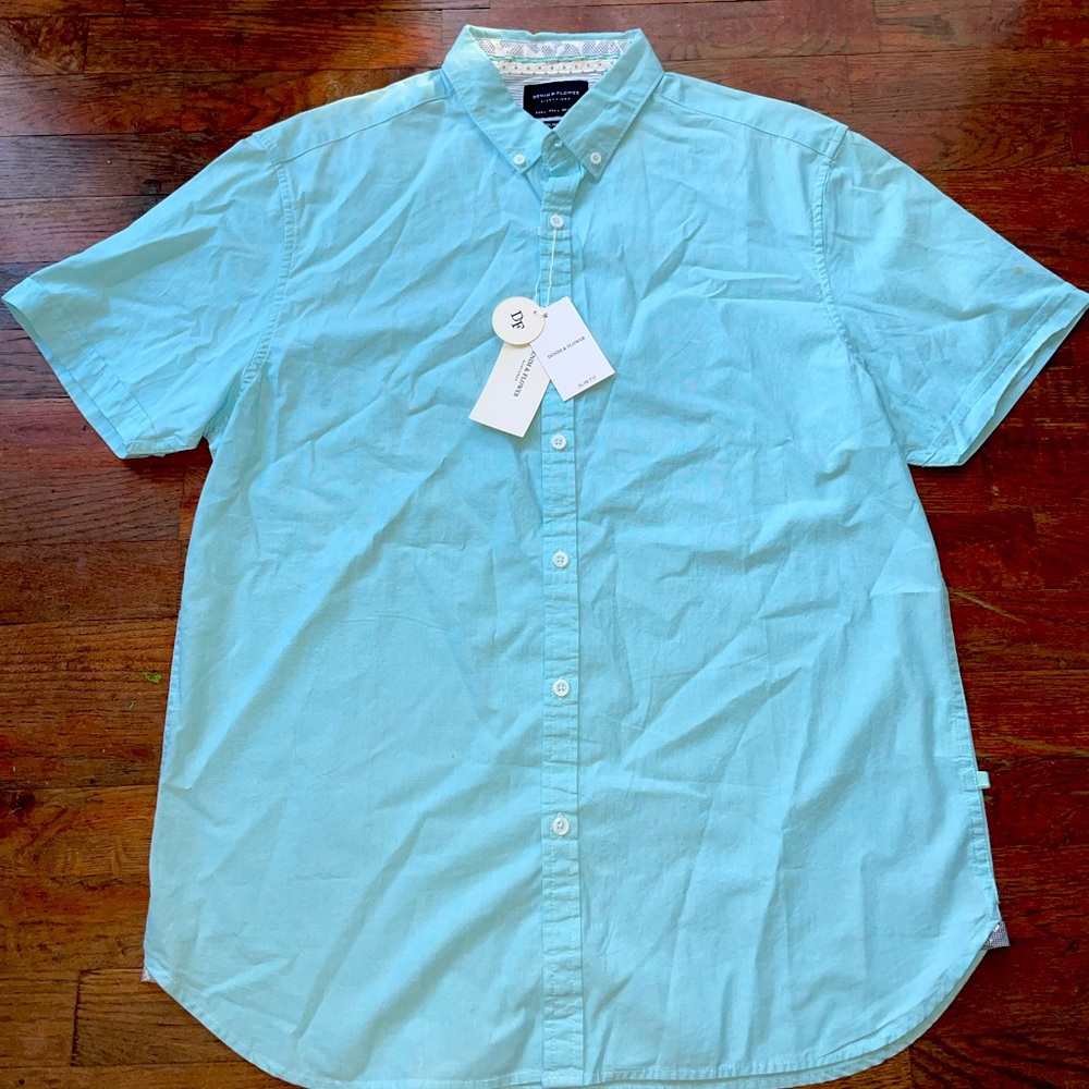Denim & Flower Men’s Bright Blue Button-Up